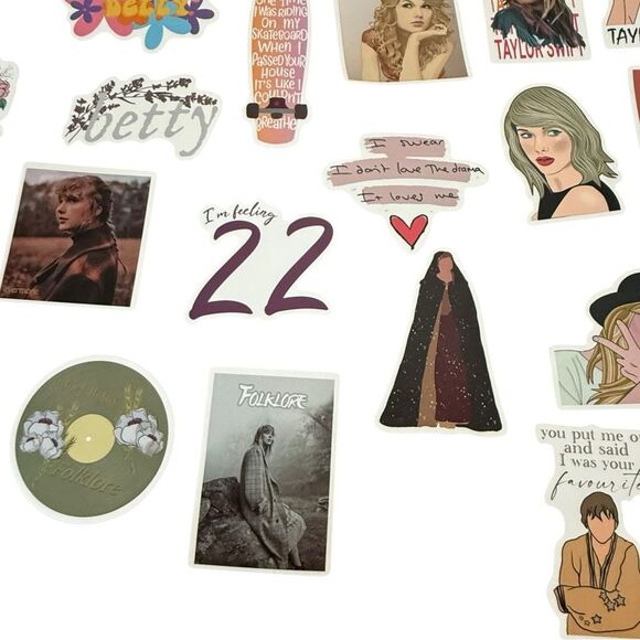 Taylor Swift Assorted Stickers. Junk Journal Collage Scrapbooking. - Picture 5 of 14